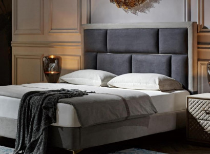 Betten Möbel Schlaf Hotel Doppel Luxus Schlafzimmer Bett Design Polster Samt Neu